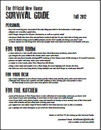 The Official New House Survival Guide